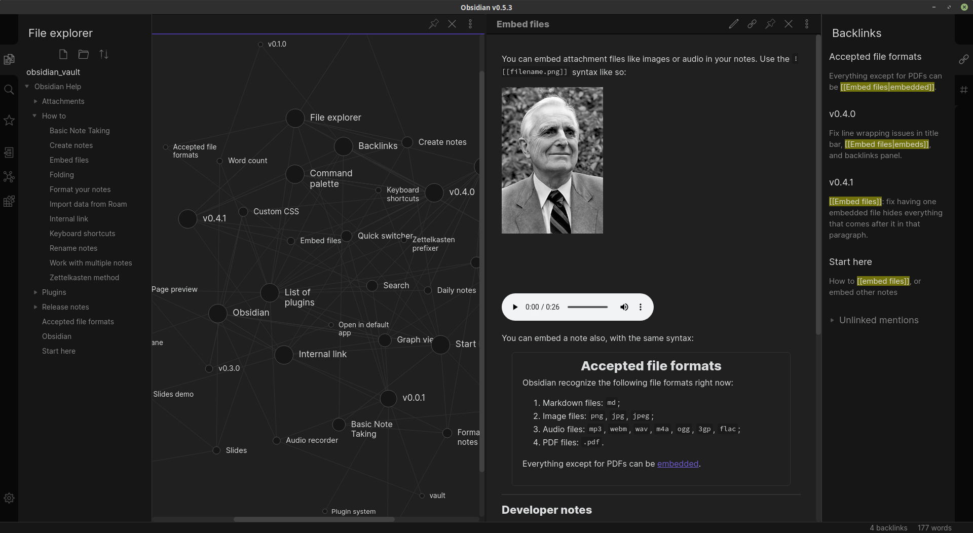 obsidian note taking
