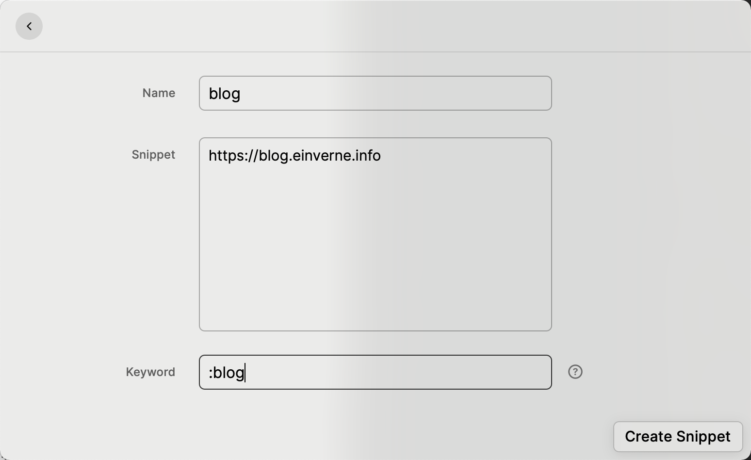 raycast-snippet-create