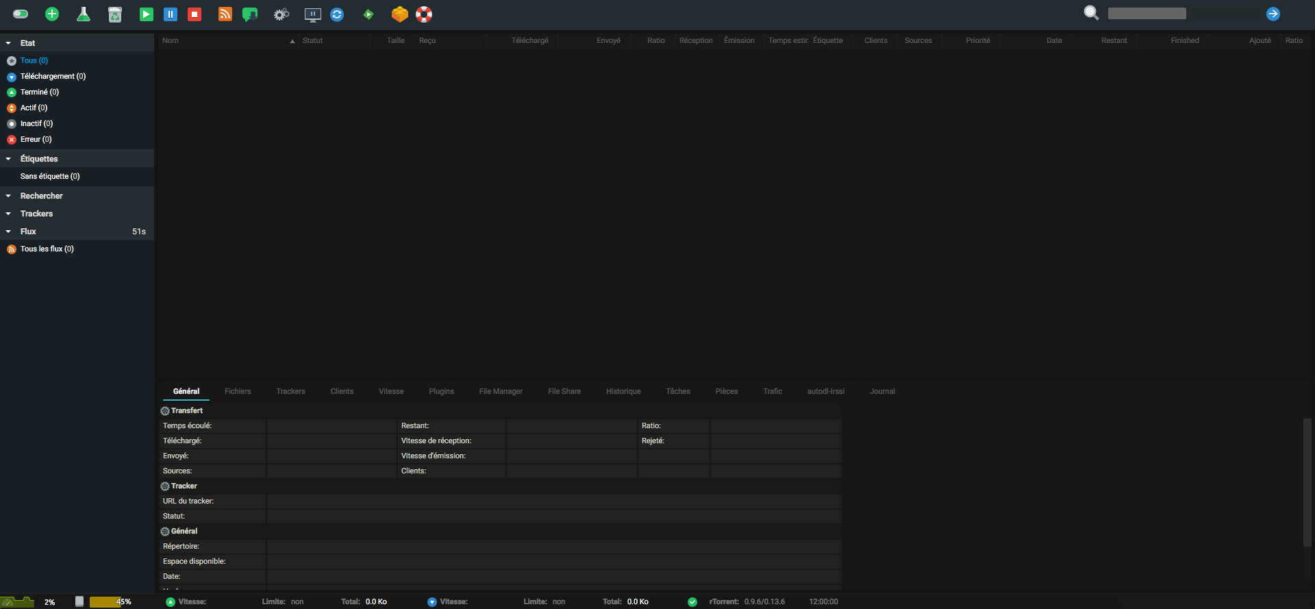 ruTorrent Web UI Material Design